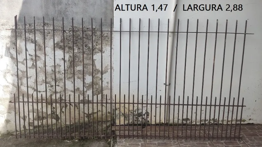 Duas Grades ferro galvanizado reforçado- Barato para vender rápido- Centro de Balneário