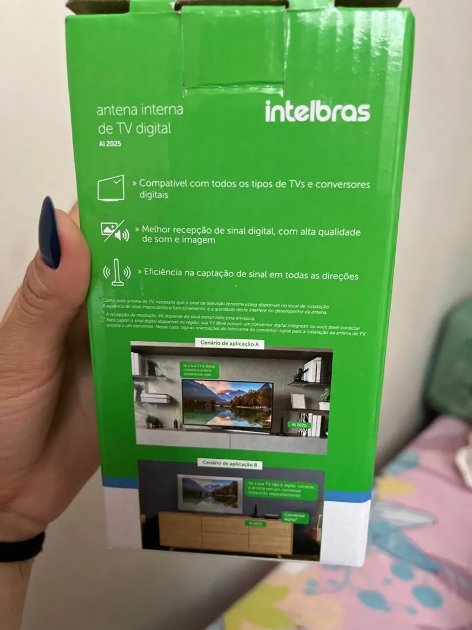 Antena Interna Digital Intelbras AI 2025 - 4K - Foto 2