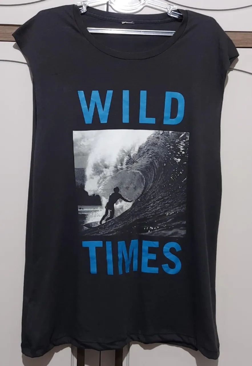camiseta regata sem manga estampada preta hollister