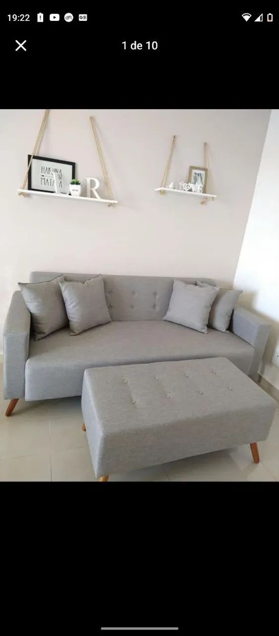 Sofá com puff Novos - Foto 4