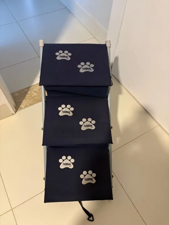 Escada para Pet - 3 Degraus - Azul - 45 cm - Foto 3