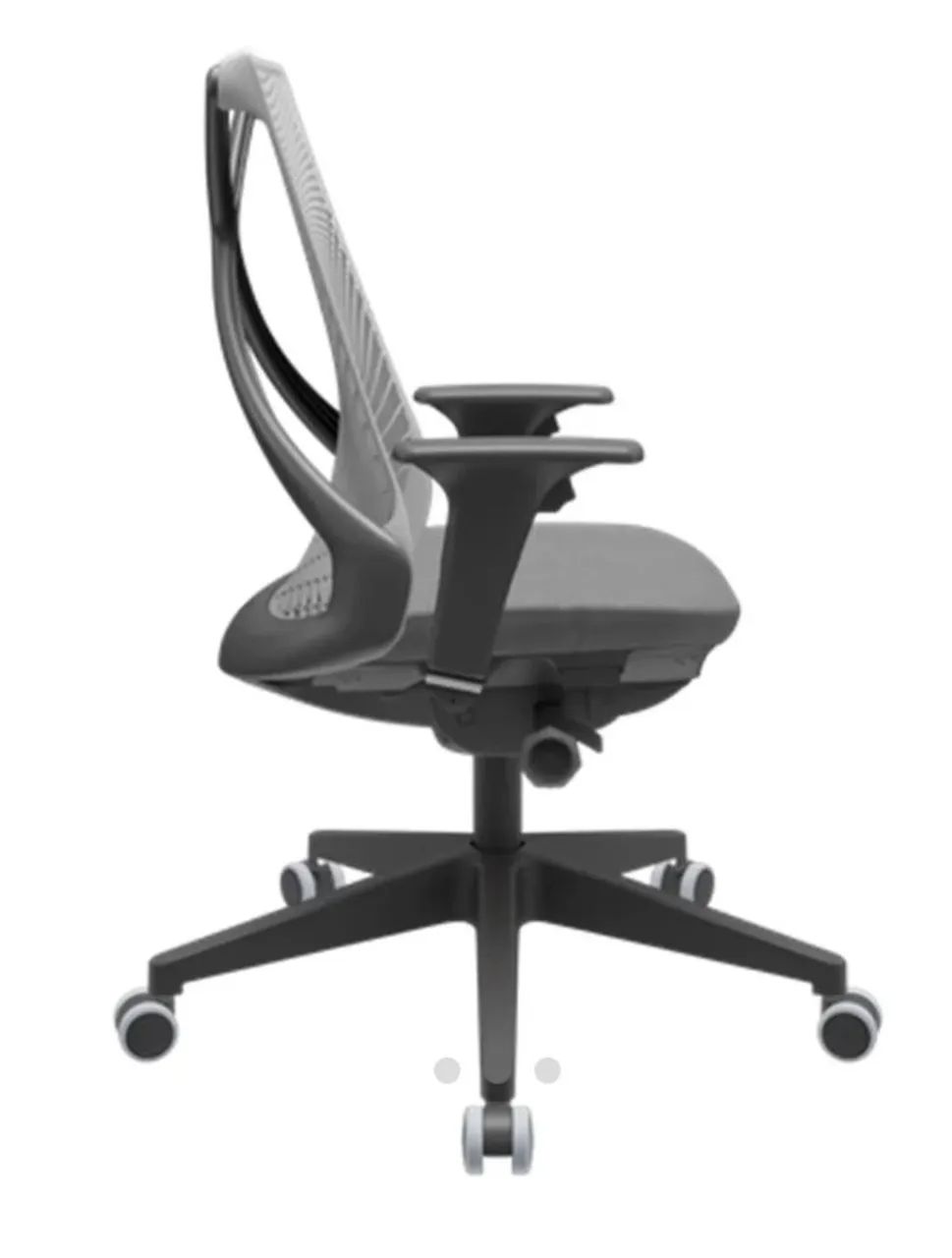 2 cadeira uma giratória e uma móvel. Cadeira Ergonômica Executiva - Foto 2