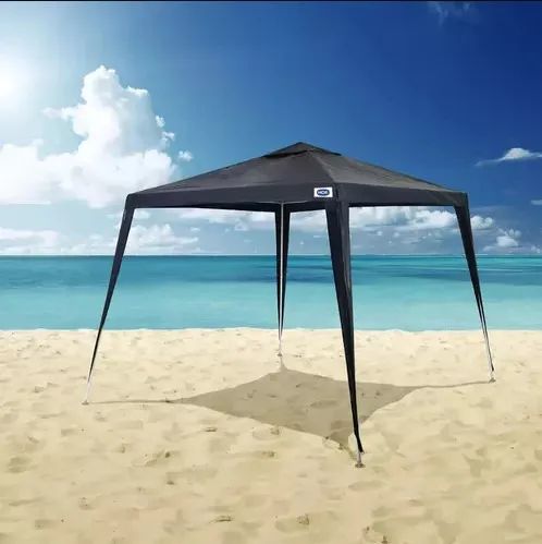 Tenda Gazebo Mor Ráfia Azul 3m x 3m - PROTEÇÃO FPS - Foto 4