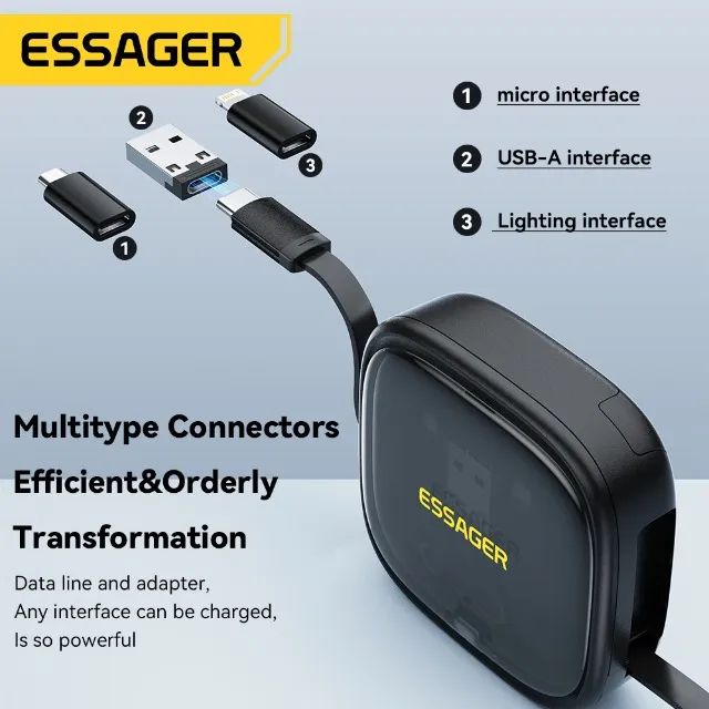 Case de Carregamento Multifunção 4 em 1 Essager 60W - Foto 4