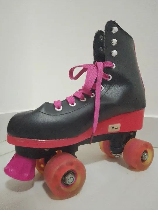 Patins clássico com led seminovo - Foto 3
