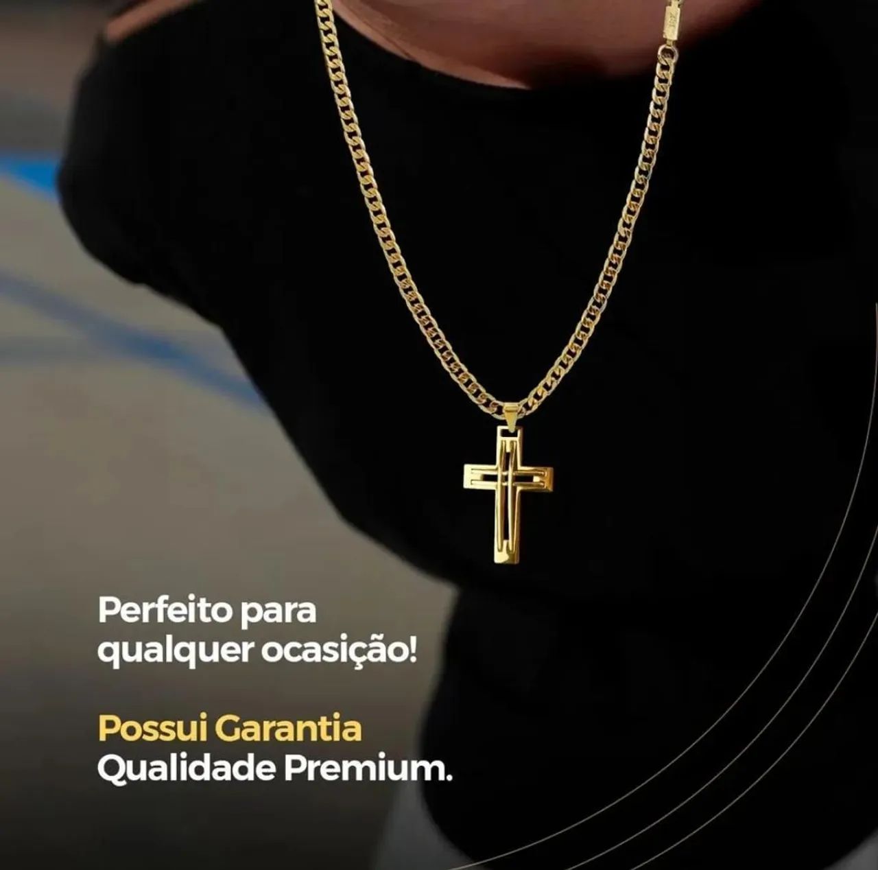 Cordao  corrente moeda antiga jóia cor ouro - com pingente - Foto 4