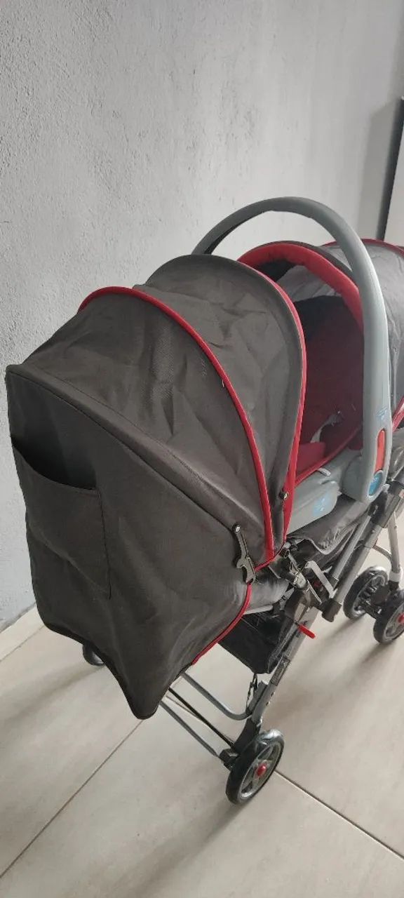 Carrinho de Bebê 2 em 1 com Bebê Conforto - Foto 2