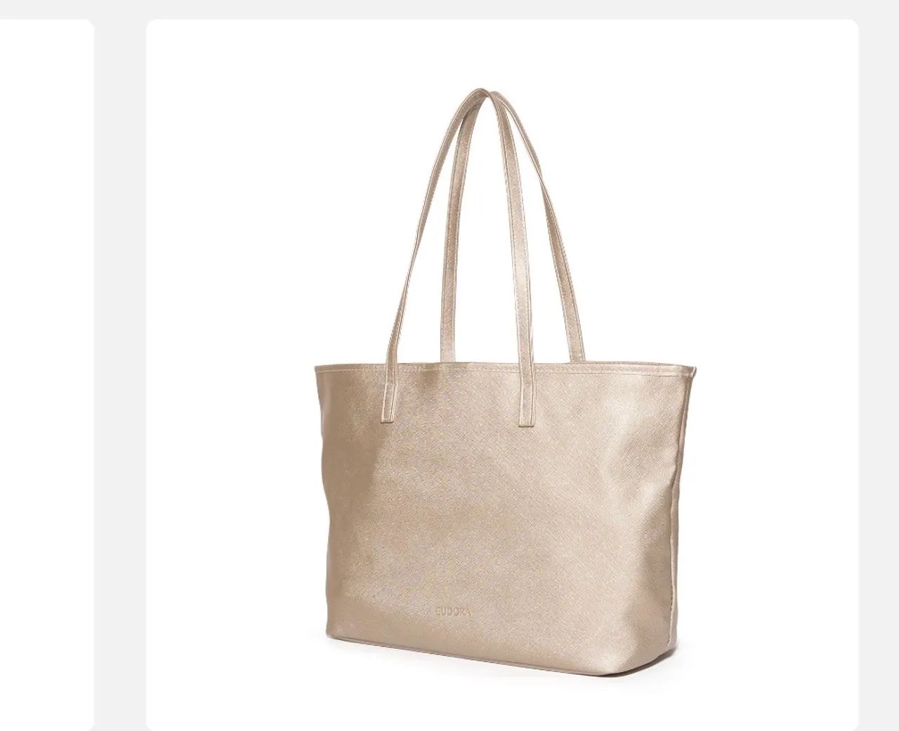 Bolsa tote dourada Eudora  - Foto 3