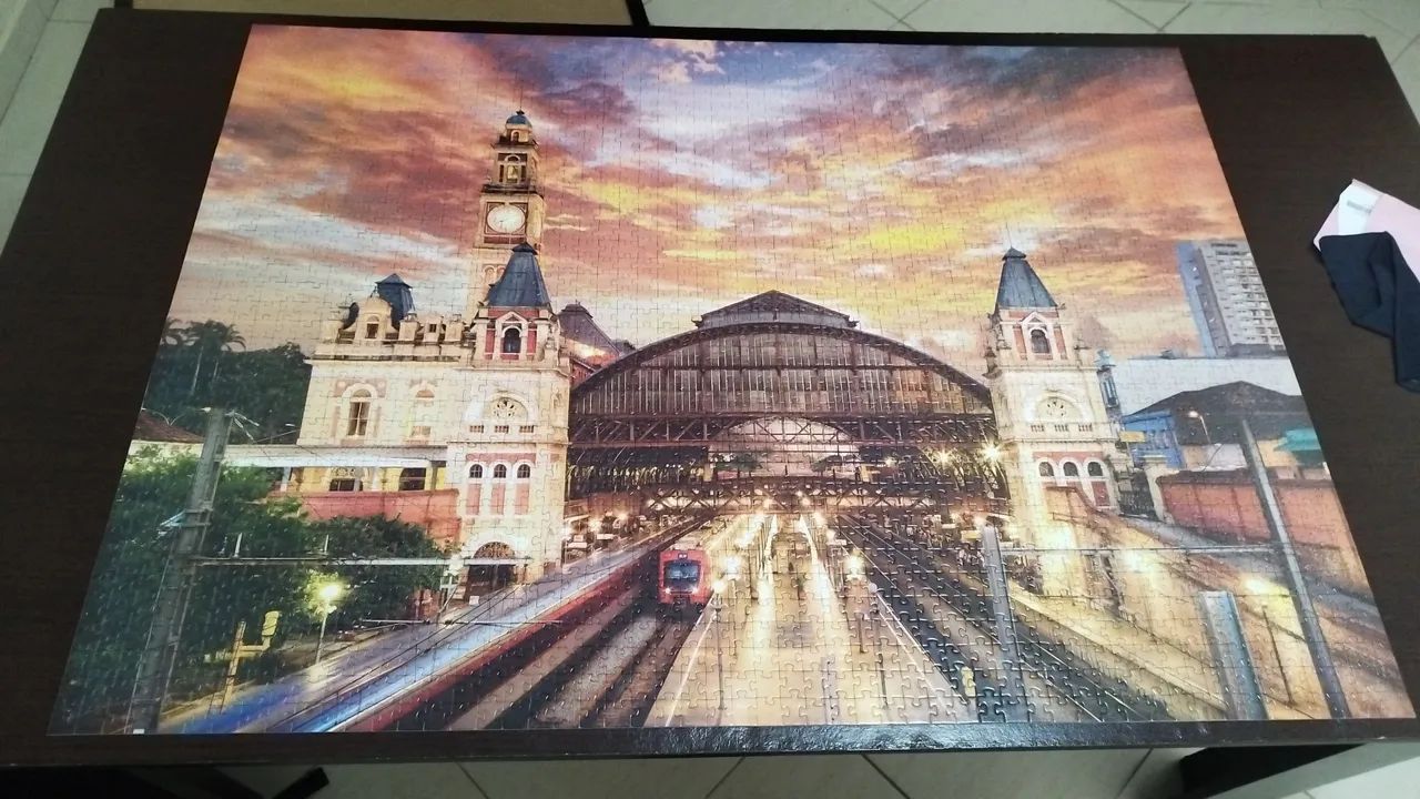 Quadro quebra-cabeças estação da luz! - Foto 5