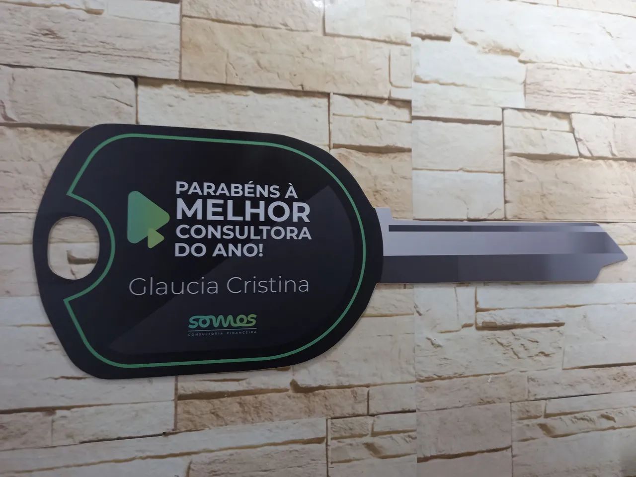 Chave gigante para premiação 