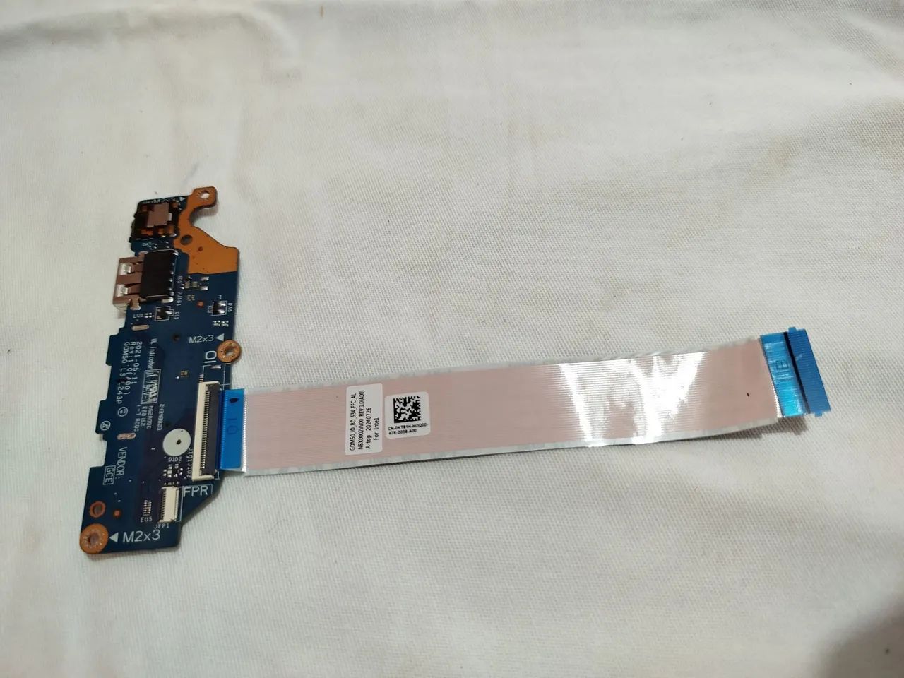 Placa de entrada USB, SD e áudio e botão power Dell Inspiron 15 Original  - Foto 3