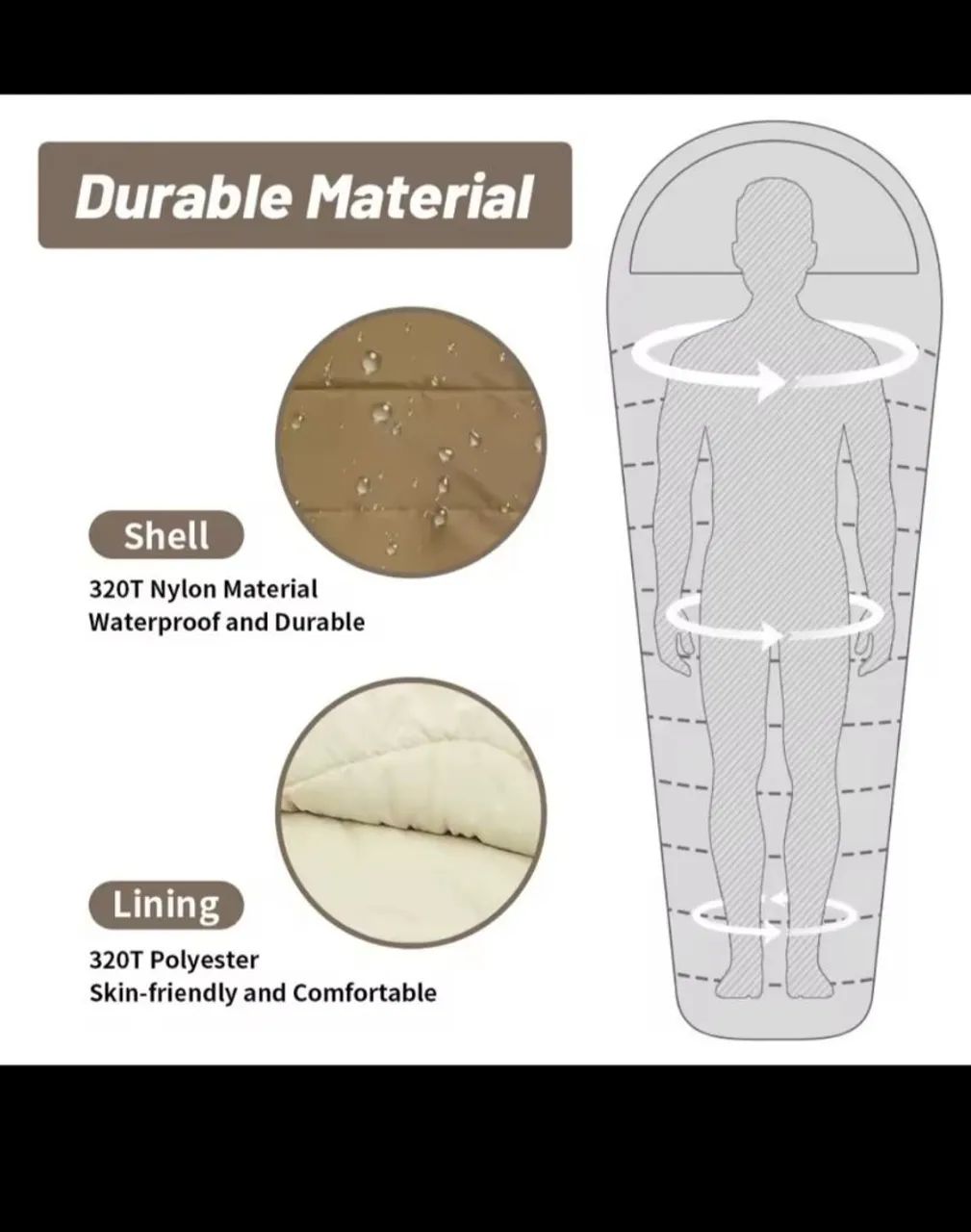 Saco de dormir naturehike MJ300-blue - Foto 4