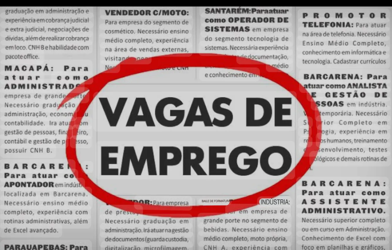 Vagas de emprego
