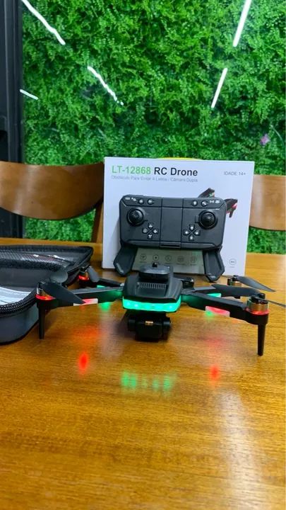 Drone LT 12868 - Câmera HD, Dobrável e Fácil de Pilotar! - Foto 6