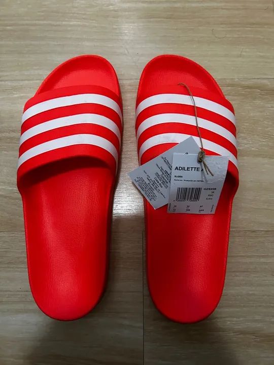 Chinelo Adidas Adilette Vermelho - Foto 4