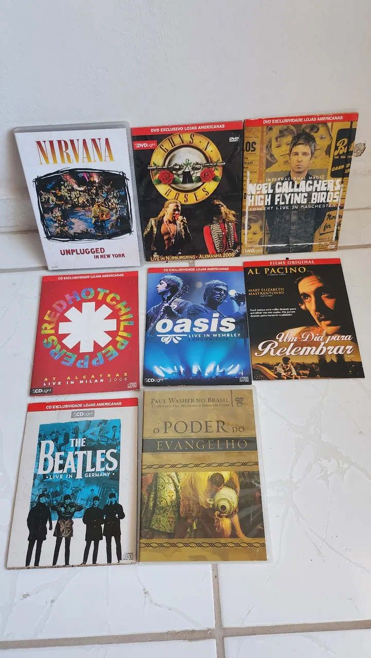 Coleção de DVDs de Shows e Filmes - Diversos Gêneros