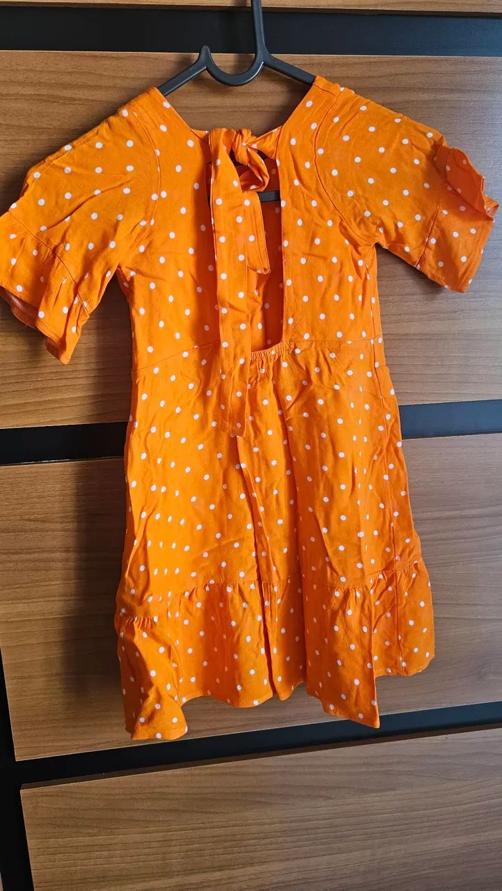 Vestido infantil Laranja  - Foto 2