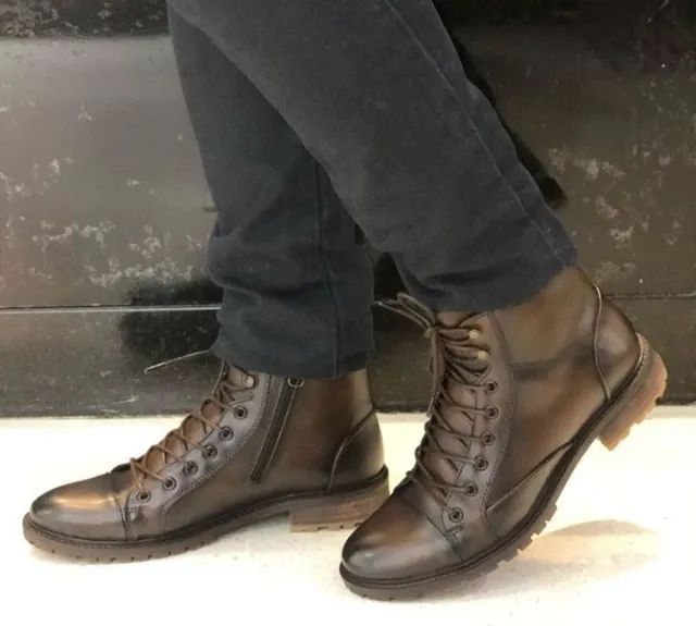Bota couro legítimo masculina CNS sem uso.   - Foto 4