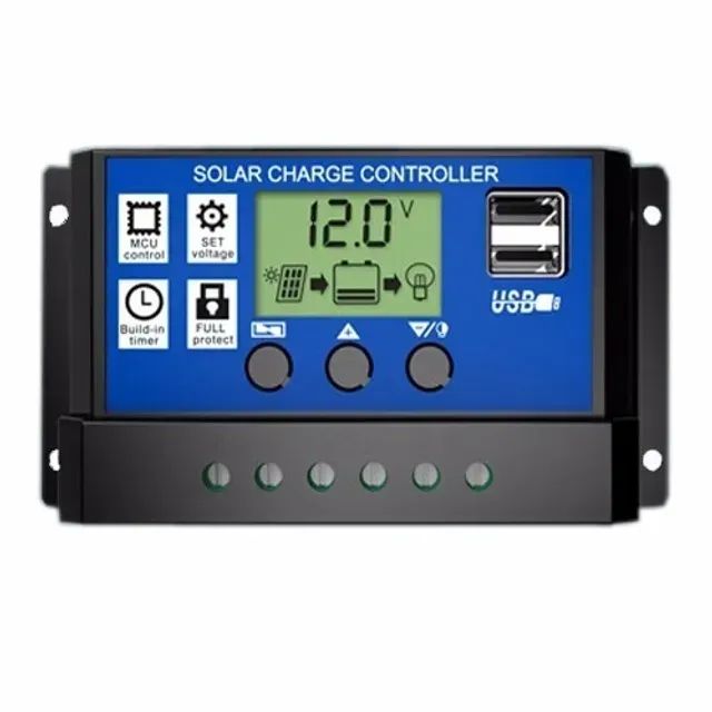 Controlador Carga Solar 30a USB Pwm Regulador Automático