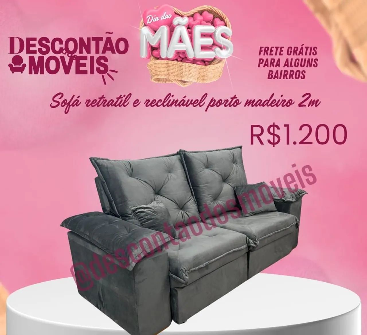 Sofá 2 Lugares Confortável e Moderno - Foto 2