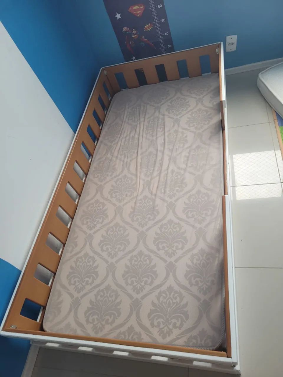 Cama Infantil Montessoriana Solteiro Branco - Foto 4