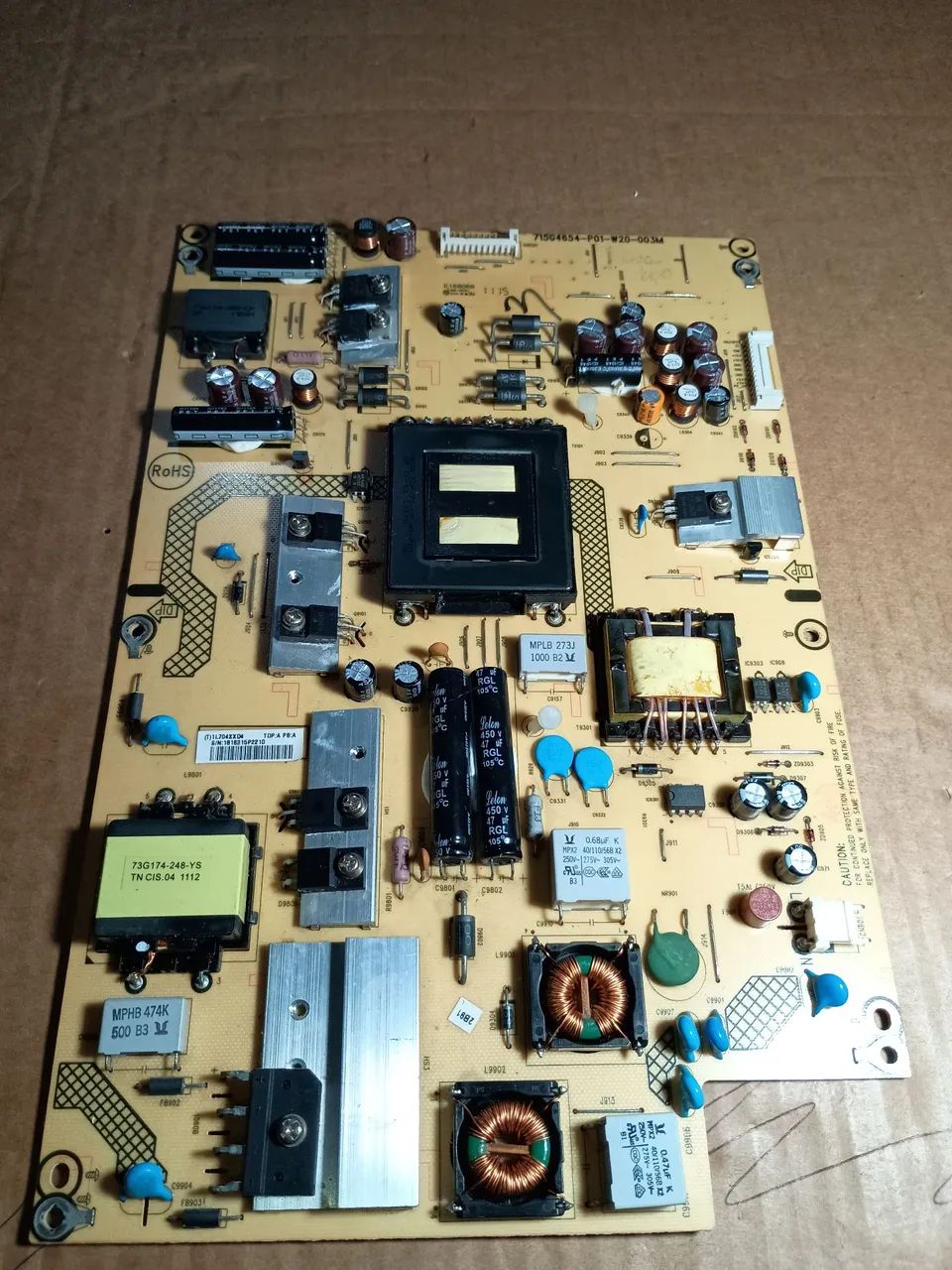 Placa Fonte TV - Diversos Componentes