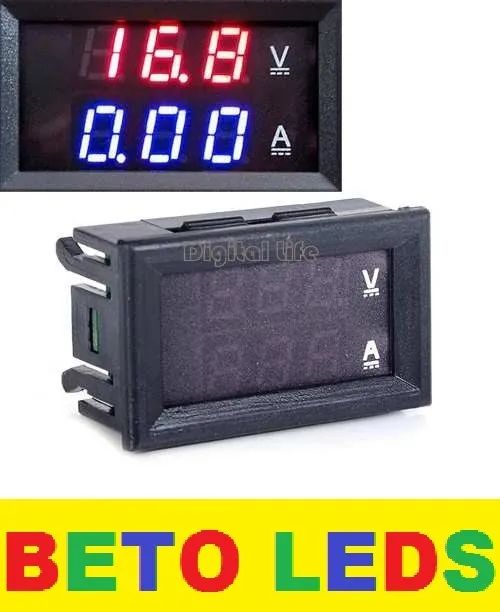 Voltimetro Amperimetro Digital Ate 100v