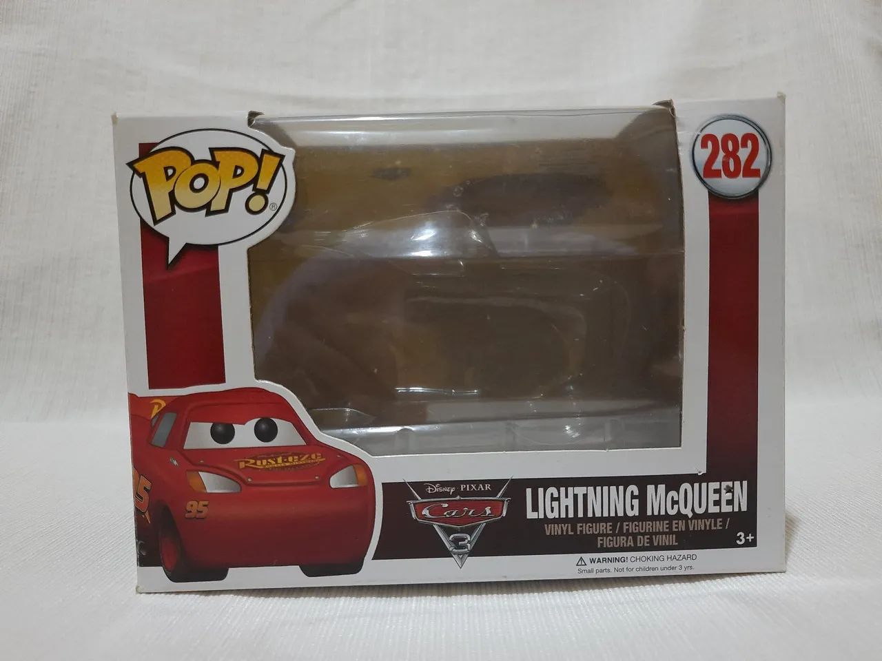 Caixa de Funko Pop Lightning McQueen N°282  Disney Pixar 
