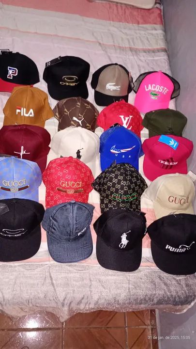 Bonés diversos - Coleção completa