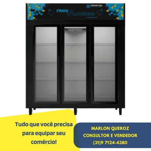 Refrigerador Vertical 3 Portas para Bebidas e Laticínios Ormifrio
