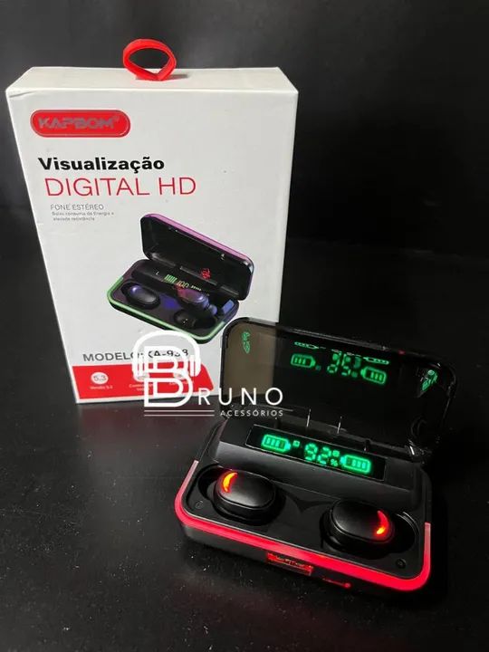Fone de Ouvido Bluetooth com Display Digital - Novo - Foto 4