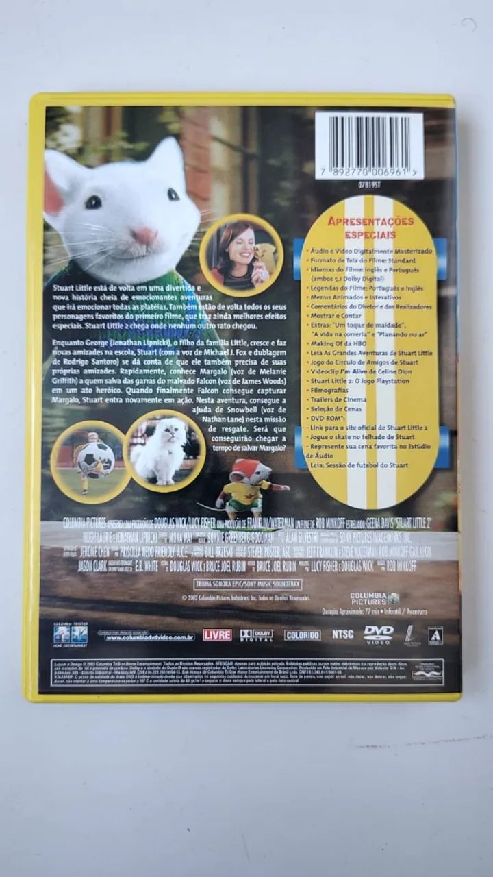 DVD Stuart Little 2 | Original e Dublado - Foto 2