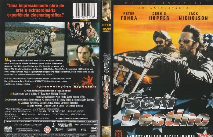 Sem Destino "Easy Rider "DVD Original Raro)