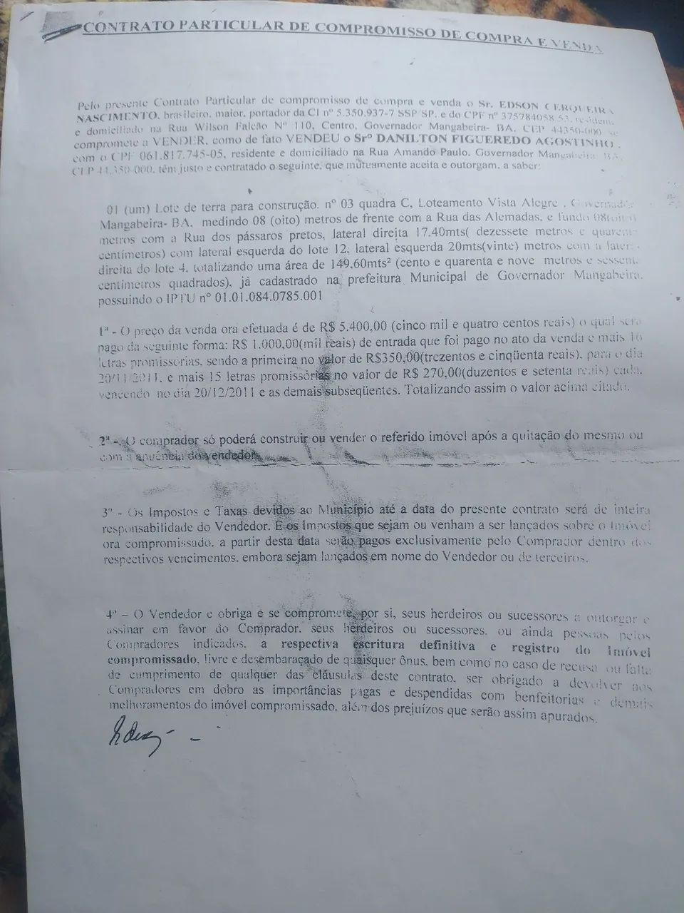 Vendo uma casa ponto de laje em governador mangabeira 