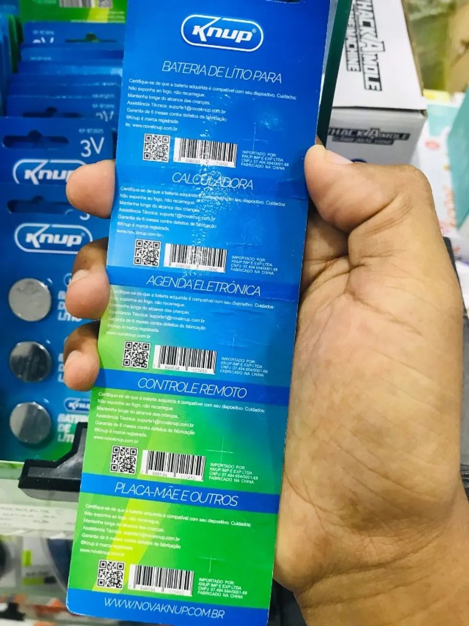 Bateria Lítio 3V Cr2032 (Cartela 5 Pilhas) Novo - Garantia - Foto 3
