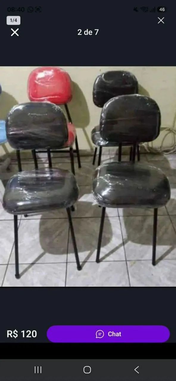 Vendo cadeira fixa acolchoada - Foto 2