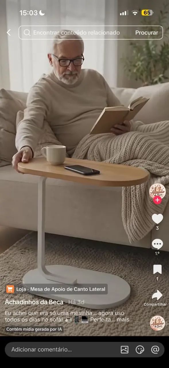 Mesa de canto de sofa