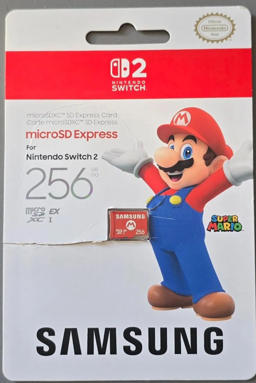 Cartão Micro sd 256gb Express Nintendo Switch 2 - Trocas