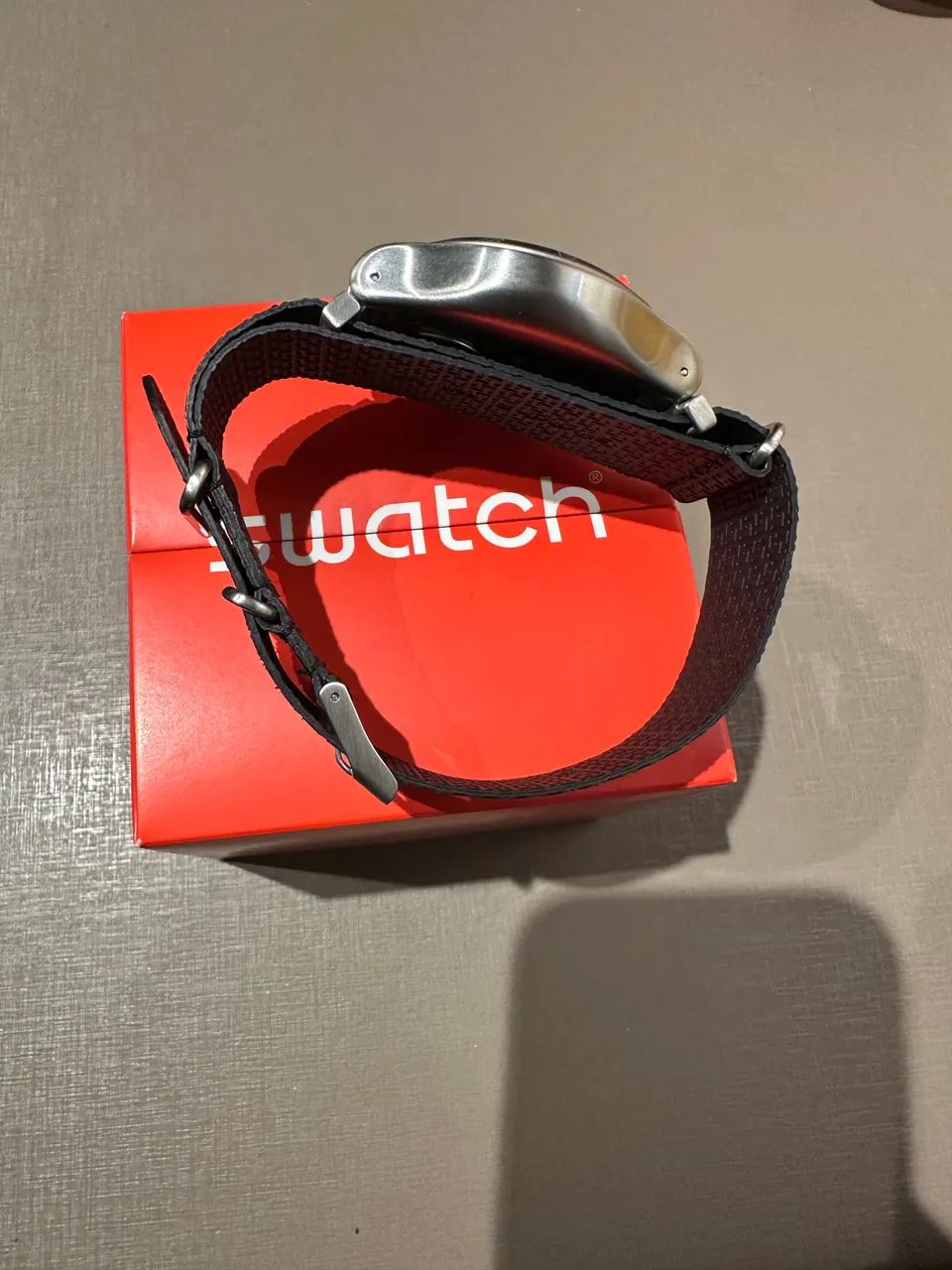 Relógio Swatch Irony quartz - 44mm orange teeth original e completo - Foto 5