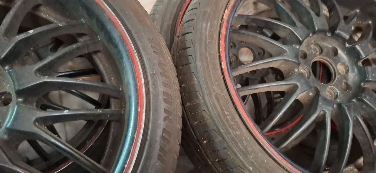 Rodas aro 18 com pneus novos - Foto 3