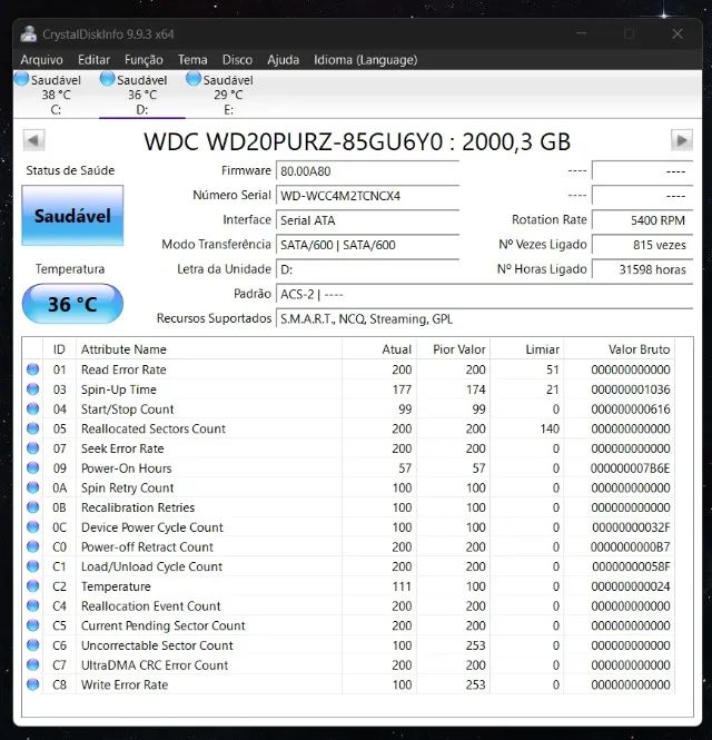 HD 2TB Western Digital Purple - Foto 2