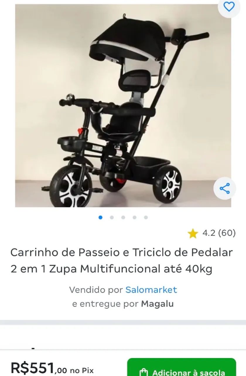 Carrinho Triciclo - Foto 3