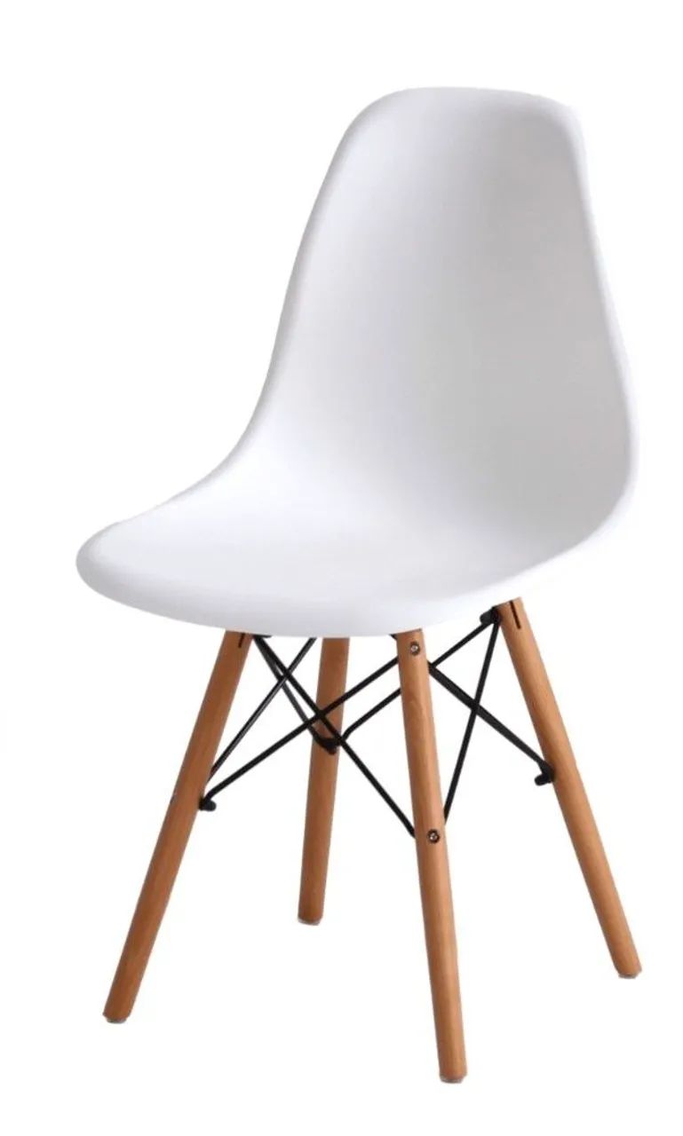 Cadeira EasyWood branca - Foto 2