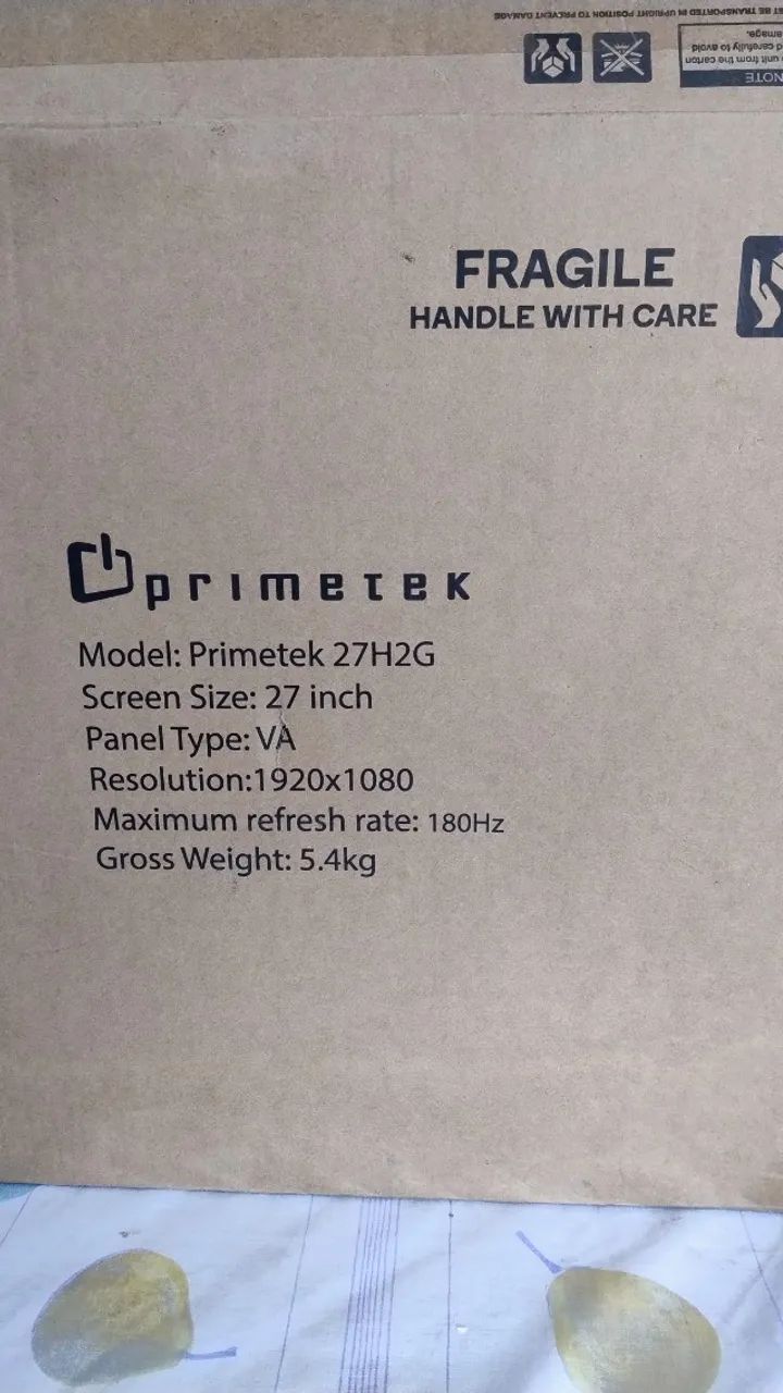Monitor 27" - Primetek Model: 27H2G