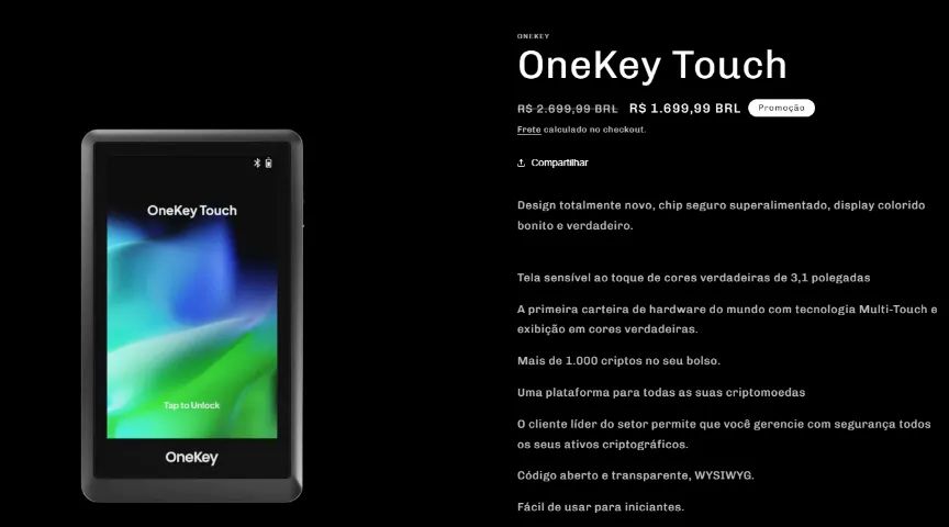 Hardware Wallet OneKey Touch 907B - Foto 4