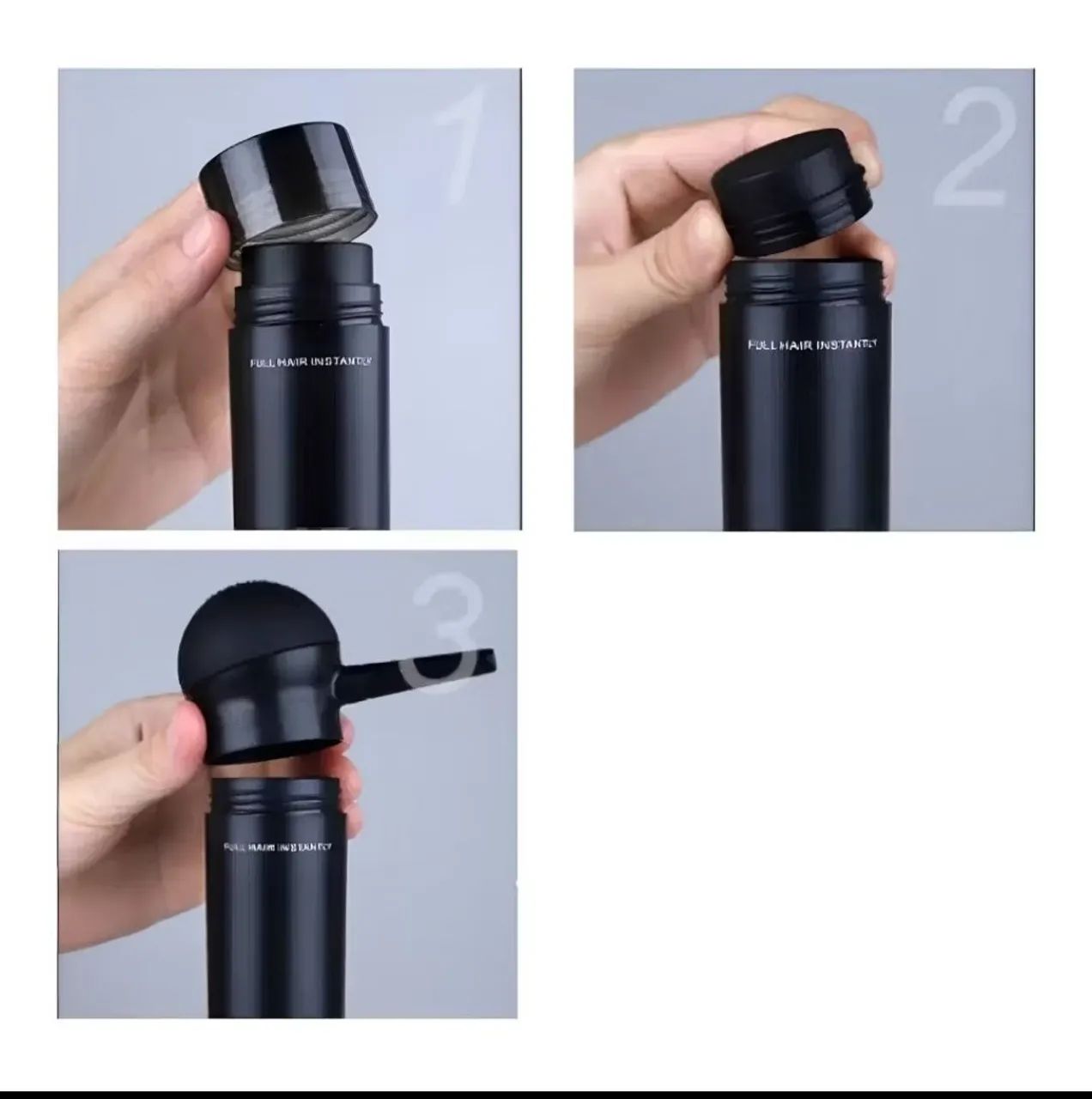 Fibra Capilar Preto, maquiagem para cabelo  - Foto 3