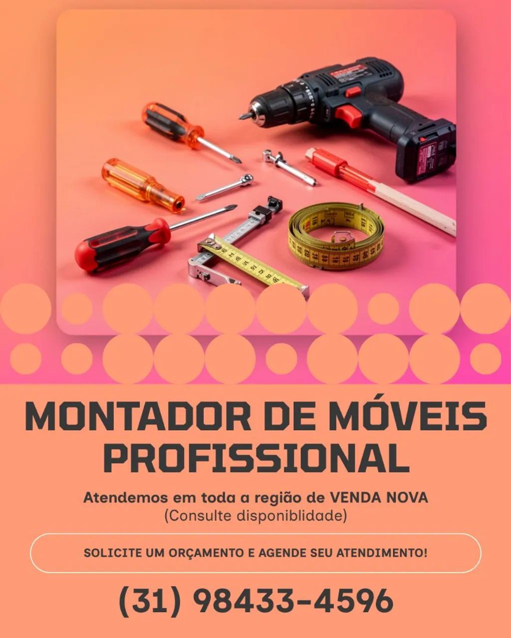 Montador - Montagem e Instalação de Móveis (Venda Nova)