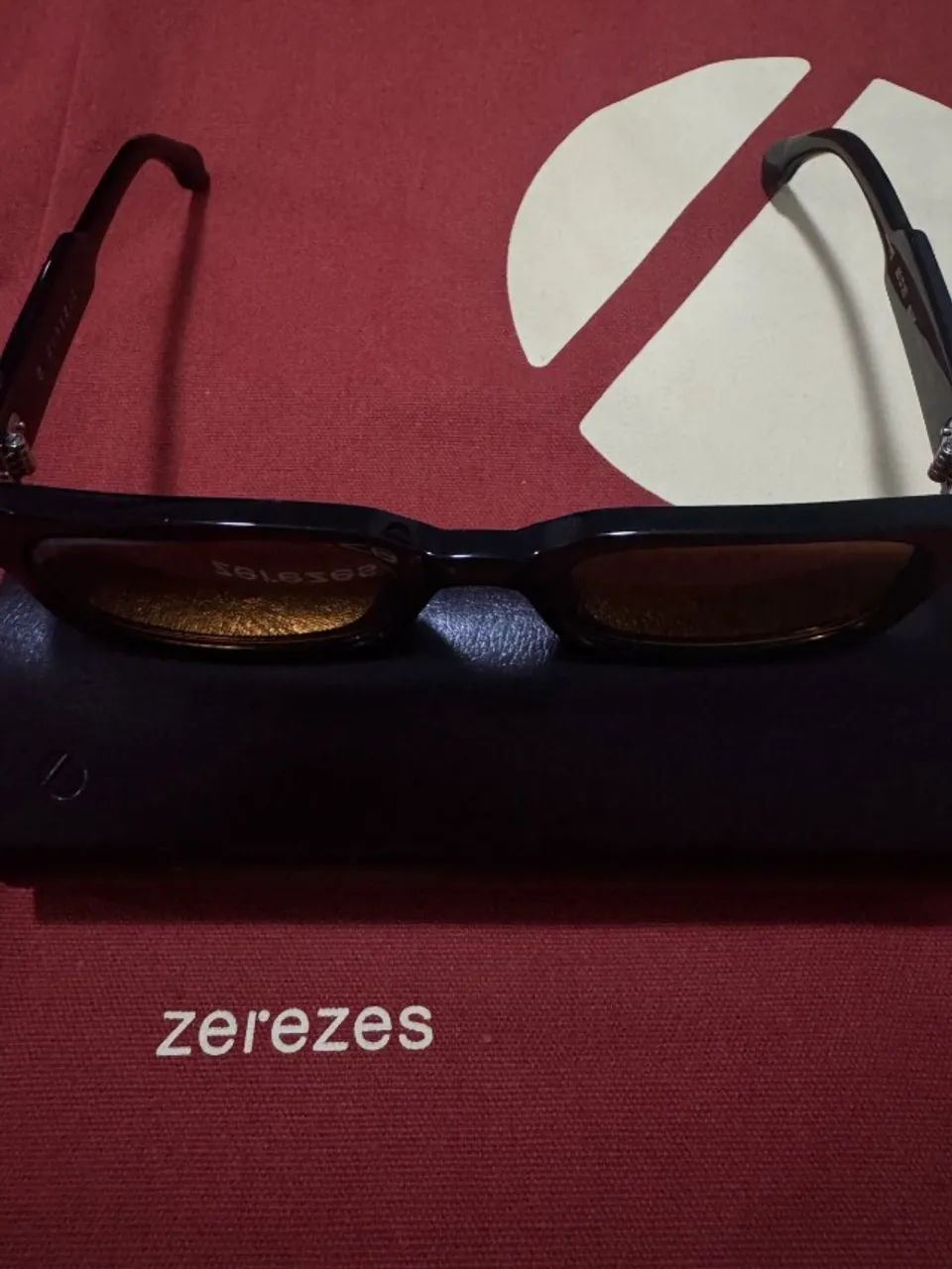 ÓCULOS DE SOL ZEREZES MODELO DAZZ 2 LENTES (AMARELA E PRETA) COM CASE E ECOBAG - Foto 3