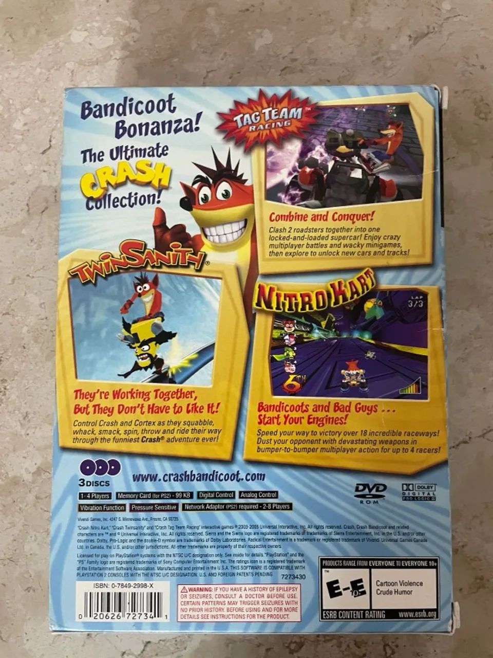 Crash Bandicoot Action Pack - Playstation 2 - Jogos de Vídeo Game
