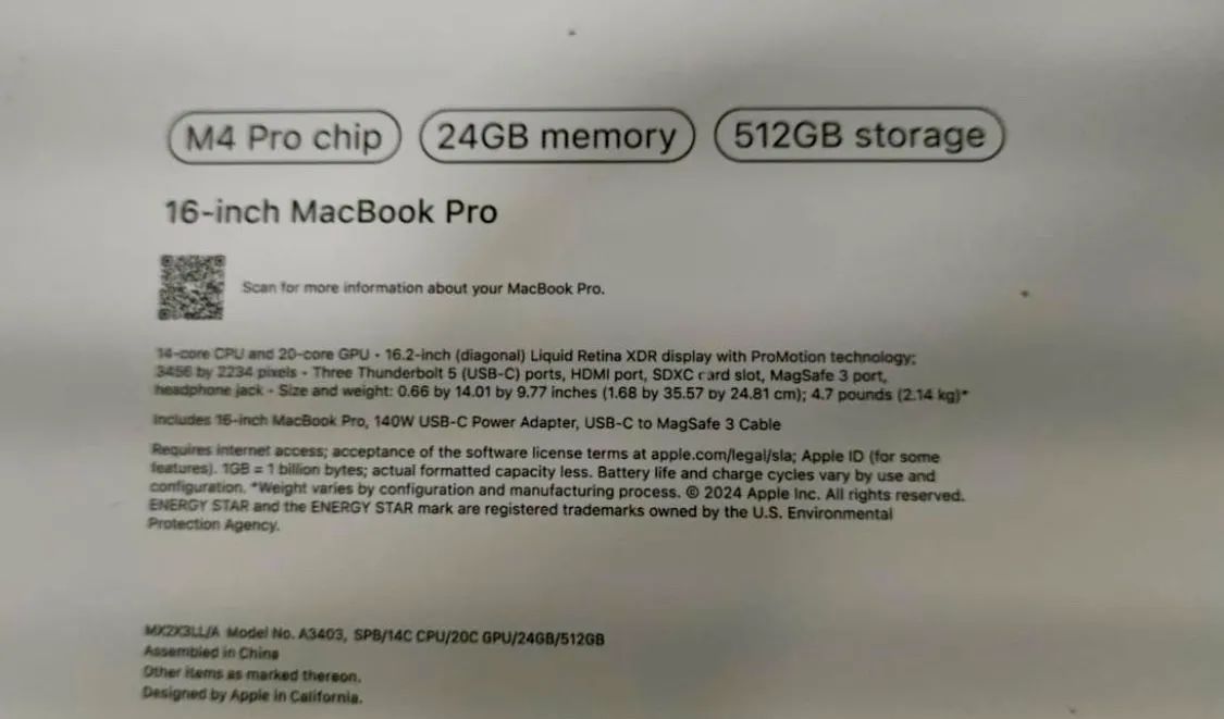 MacBook Pro M4 Pro 16.2 202 - Foto 2